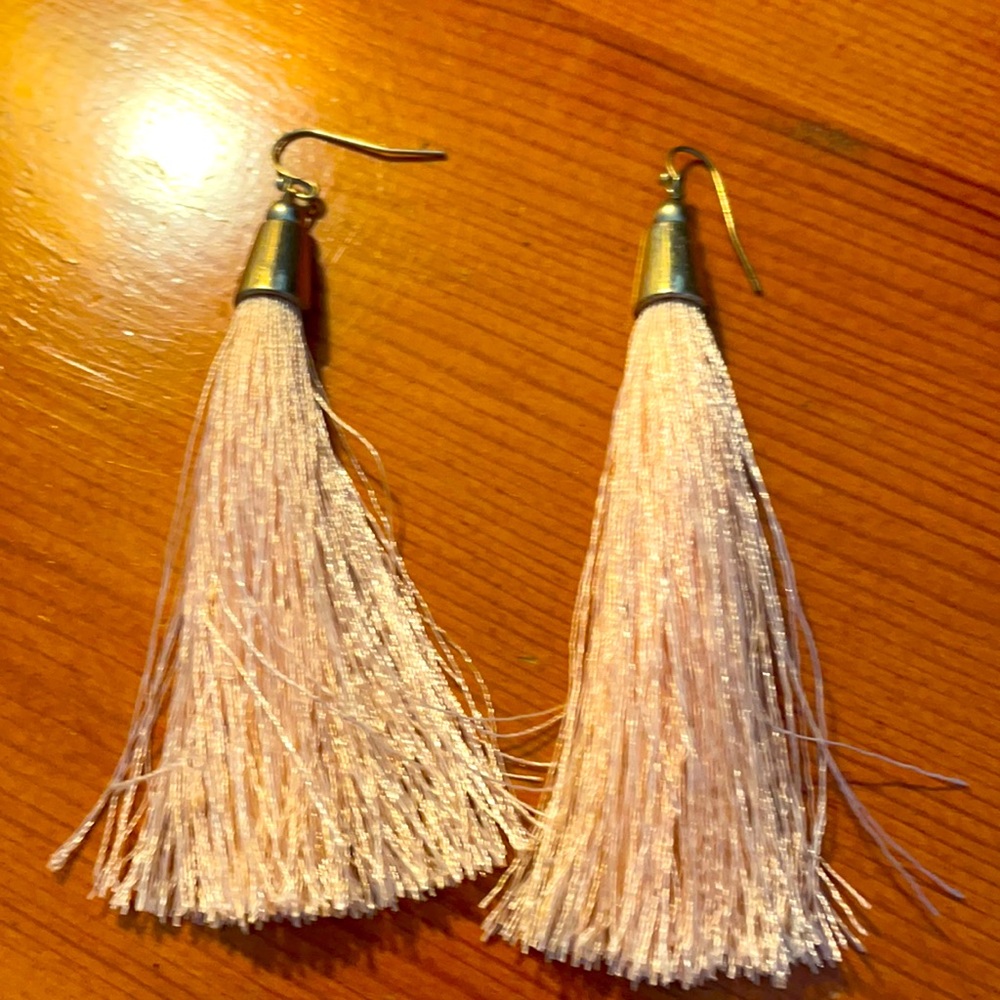 Moon and Lola tassel earrings